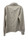 Thierry Mugler Size 42 Taupe Wool Front Pocket Half Snap Long Sleeve Top Taupe / 42