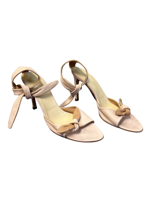 Burberry Shoe Size 41.5 Baby Pink Leather open toe Tie Ankle Tie Detail Shoes Baby Pink / 41.5