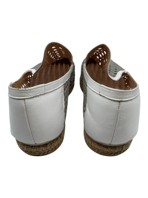Stuart Weitzman Shoe Size 10 Silver, White, Beige Leather Glitter Flats Silver, White, Beige / 10