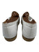 Stuart Weitzman Shoe Size 10 Silver, White, Beige Leather Glitter Flats Silver, White, Beige / 10
