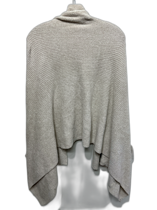 Barefoot Dreams Beige Nylon & Rayon Pockets Terry Knit Shawl Beige / One Size