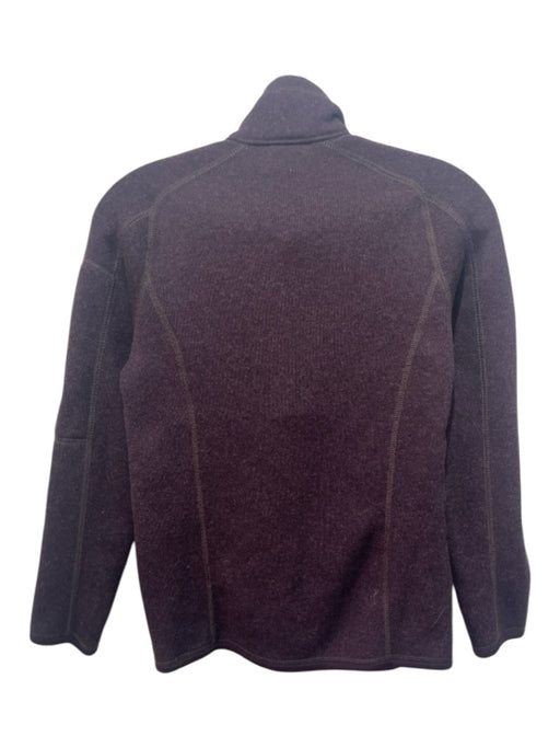 Patagonia Size XS Maroon Purple Polyester Long Sleeve Quarter Zip Knit Sweater Maroon Purple / XS