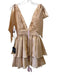 Ieena for Mac Duggal Size 2 Golden Yellow Polyester Terry Cloth Sleeveless Dress Golden Yellow / 2