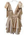 Ieena for Mac Duggal Size 2 Golden Yellow Polyester Terry Cloth Sleeveless Dress Golden Yellow / 2