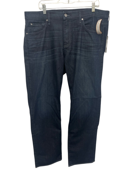 7 For All Mankind NWT Size 38 Dark Wash Cotton Blend Solid Jean Men's Pants Dark Wash / 38