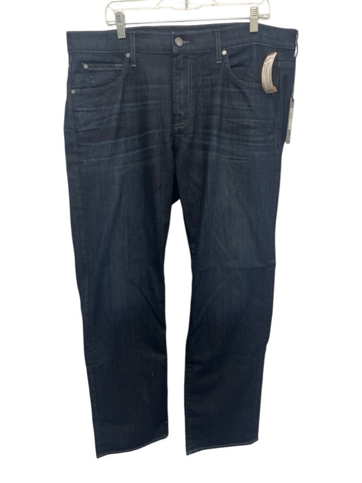 7 For All Mankind NWT Size 38 Dark Wash Cotton Blend Solid Jean Men's Pants Dark Wash / 38