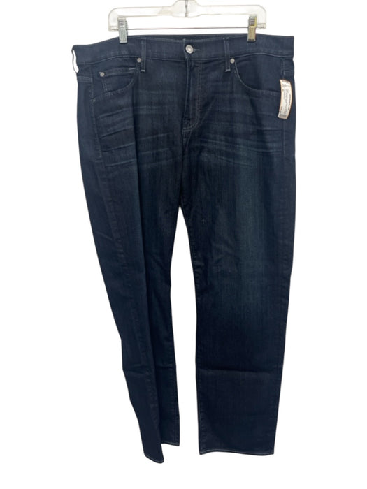 7 For All Mankind NWT Size 38 Dark Wash Cotton Blend Solid Jean Men's Pants Dark Wash / 38
