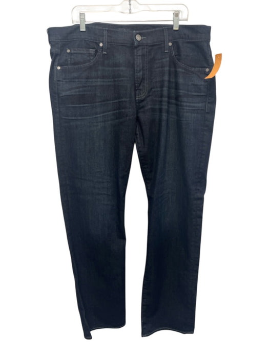 7 For All Mankind NWT Size 38 Dark Wash Cotton Blend Solid Jean Men's Pants Dark Wash / 38