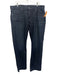 7 For All Mankind NWT Size 38 Dark Wash Cotton Blend Solid Jean Men's Pants Dark Wash / 38