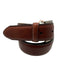 Saks Fifth Ave Brown Leather Solid Men's Belt Brown