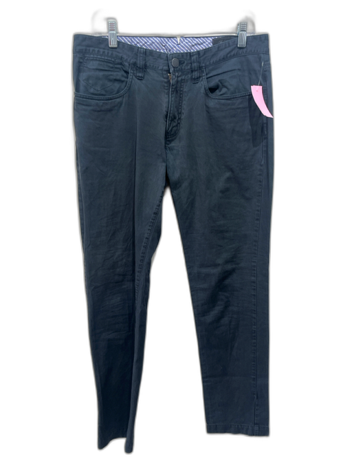 Saks Fifth Ave Size 32 Dark Gray Cotton Blend Solid Khakis Men's Pants Dark Gray / 32