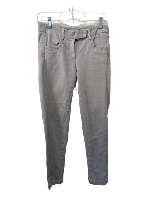 Brunello Cucinelli Size 2 Gray Cotton Blend Low Rise Skinny Pockets Pants Gray / 2