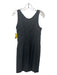 Prada Size 44 Black Cotton Blend Sport Hem Detail Side Zip Scoop neck Dress Black / 44