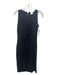 Red Valentino Size Est S Black Viscose Blend Ruffle Front Knee Length Dress Black / Est S