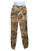 Dolce & Gabbana Size 38 Yellow & Multi Cotton Corduroy Floral Skinny Pants Yellow & Multi / 38