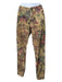 Dolce & Gabbana Size 38 Yellow & Multi Cotton Corduroy Floral Skinny Pants Yellow & Multi / 38