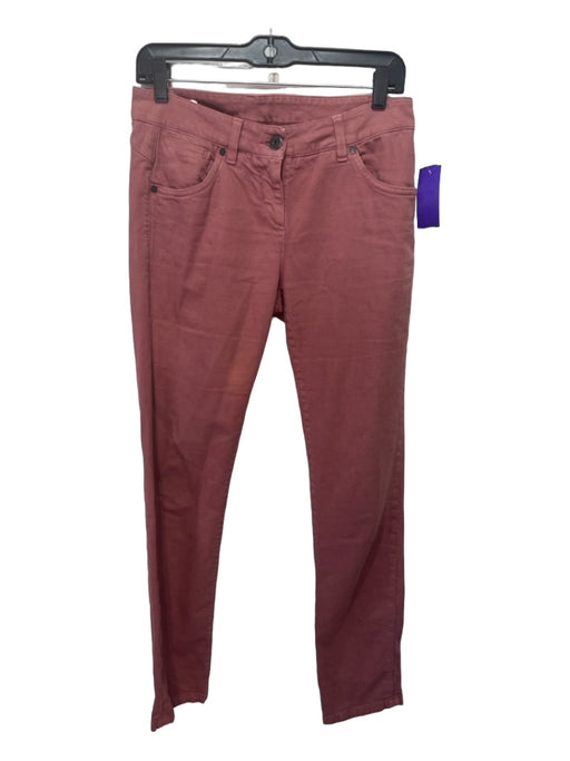 Brunello Cucinelli Size 2 Mauve Pink Cotton Mid Rise Skinny Pockets Pants Mauve Pink / 2