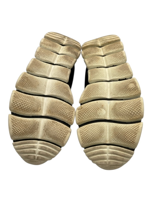 Prada Shoe Size 36 Black, White, Gray Leather Lined Neoprene Sequin Sneakers Black, White, Gray / 36