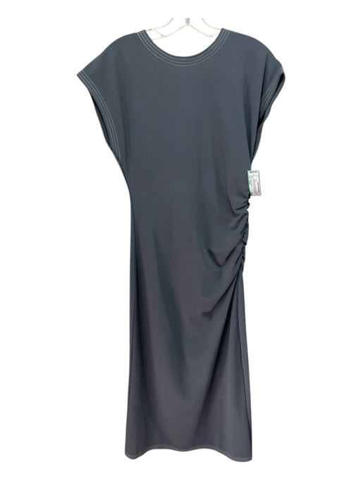 Modern Citizen Size Small Gray Blue Polyester Blend Sleeveless Ruched side Dress Gray Blue / Small