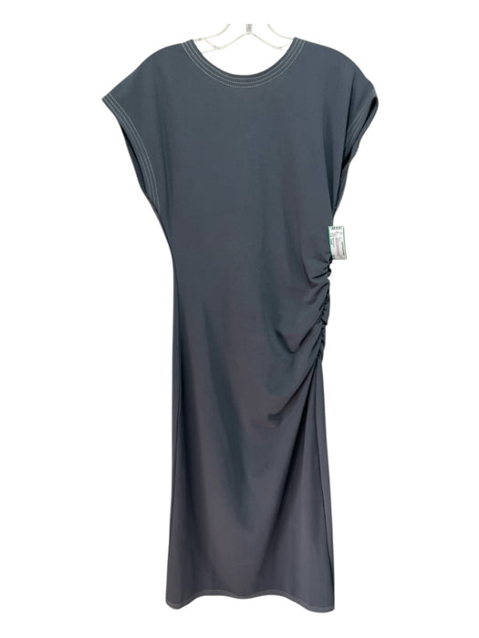 Modern Citizen Size Small Gray Blue Polyester Blend Sleeveless Ruched side Dress Gray Blue / Small