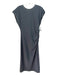 Modern Citizen Size Small Gray Blue Polyester Blend Sleeveless Ruched side Dress Gray Blue / Small