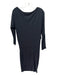 ALLSAINTS Size XS Dark Gray Viscose & Polyester Heathered Knit Wide Neck Dress Dark Gray / XS
