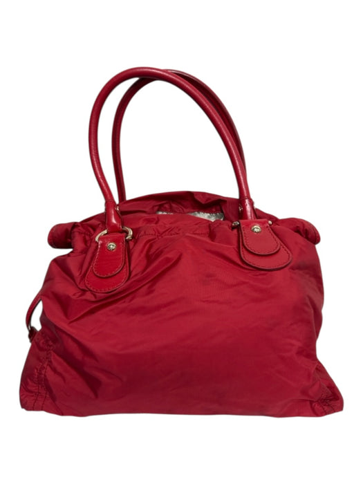Tods Red Nylon Zippers 2 handles Bucket Bag Red / M