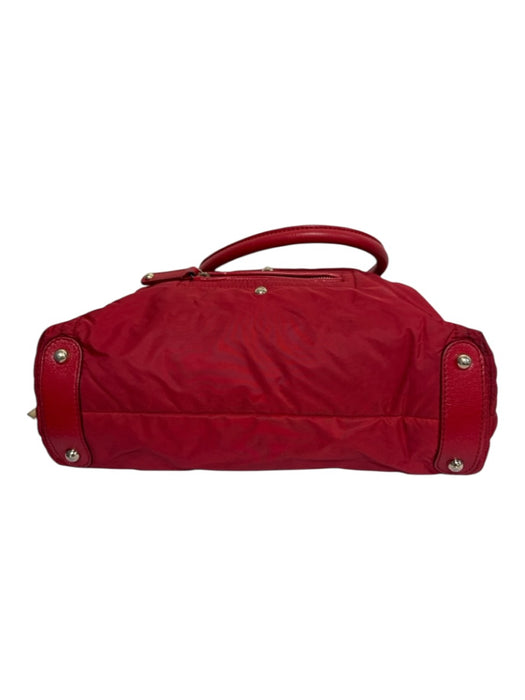 Tods Red Nylon Zippers 2 handles Bucket Bag Red / M