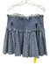 Petersyn Size XS Blue & White Cotton 3/4 Trumpet Sleeve Floral Print Top Blue & White / XS