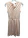 Prada Size 38 Light Pink Cotton Sleeveless Mixed Fabric Darted Back Tie Dress Light Pink / 38