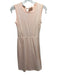 Prada Size 38 Light Pink Cotton Sleeveless Mixed Fabric Darted Back Tie Dress Light Pink / 38