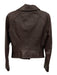 Marc New York Size XS Plum Purple Leather Zip Up Moto Pockets Jacket Plum Purple / XS
