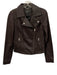 Marc New York Size XS Plum Purple Leather Zip Up Moto Pockets Jacket Plum Purple / XS