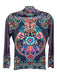Johnny Was California Size XS Blue, Purple, Pink Nylon Blend Long Sleeve Top Blue, Purple, Pink / XS