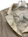 Armani Collezioni Size 4 Beige Lamb leather Linen Fabric Block Blazer Jacket Beige / 4