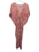 Rujuta Sheth Size One Size Pink, Orange, White Viscose Cap Sleeve V Neck Dress Pink, Orange, White / One Size