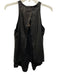 Rag & Bone Size 25 Black Leather Sleeveless High Neck Top Black / 25