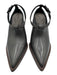 Brunello Cucinelli Shoe Size 37 Black Leather Pointed Toe Monili Wedges Black / 37