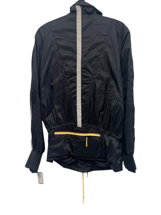 Adidas X Stella McCartney Size S Black & Yellow Nylon Hood Zip Up Jacket Black & Yellow / S
