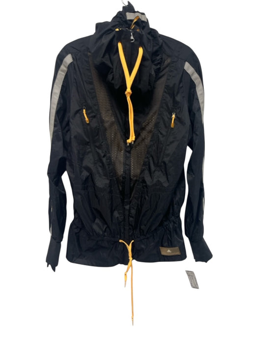 Adidas X Stella McCartney Size S Black & Yellow Nylon Hood Zip Up Jacket Black & Yellow / S