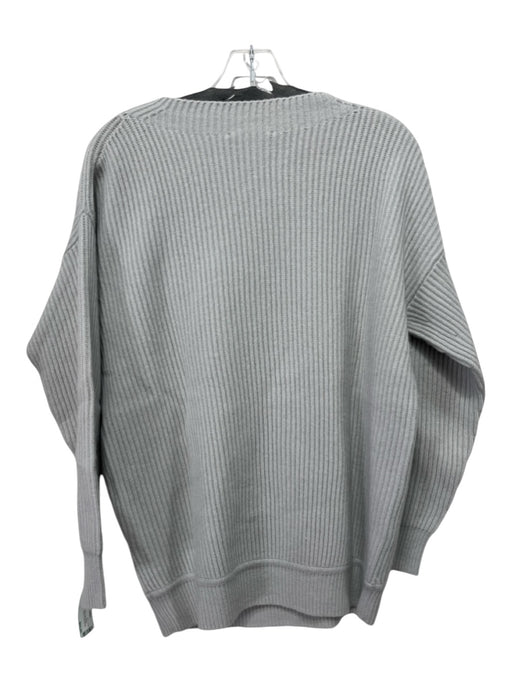 Max Mara Size XS Light Gray Missing Fabric Tag Mock Neck Long Sleeve Sweater Light Gray / XS