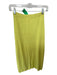 Free People Size S Chartreuse Cotton Blend Ribbed Midi Skirt Chartreuse / S