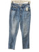 Girlfriend Size 25 Light Wash Cotton Denim 5 Pocket Button Fly Faded Jeans Light Wash / 25