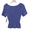 Staud Size S Periwinkle Blue Rayon & Nylon Short Sleeve Knit Square Neck Top Periwinkle Blue / S
