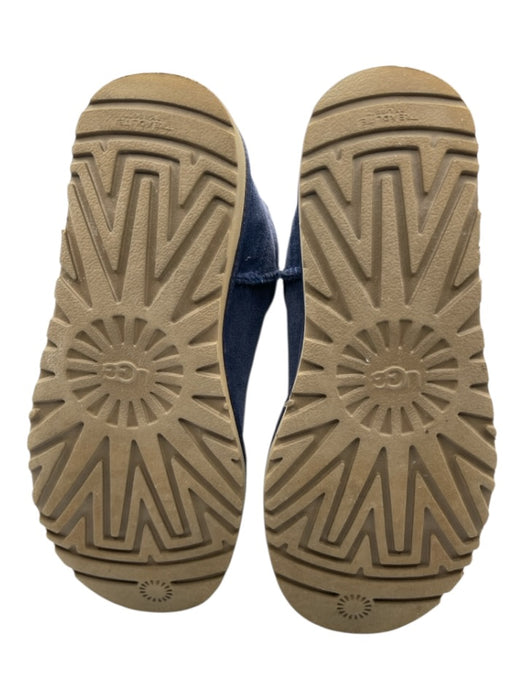 Ugg Shoe Size 7 Slate Blue Leather Upper Suede Shearling Lined Ankle Boots Slate Blue / 7