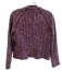Rag & Bone Size 4 Maroon Cotton Tweed Round Neck Button Down Long Sleeve Jacket Maroon / 4