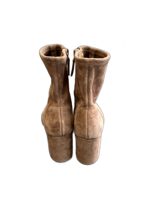 Tory Burch Shoe Size 7 Camel Leather Suede Almond Toe Block Heel Boots Camel / 7