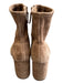 Tory Burch Shoe Size 7 Camel Leather Suede Almond Toe Block Heel Boots Camel / 7