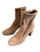 Tory Burch Shoe Size 7 Camel Leather Suede Almond Toe Block Heel Boots Camel / 7