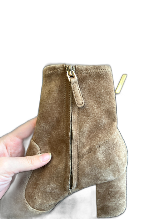 Tory Burch Shoe Size 7 Camel Leather Suede Almond Toe Block Heel Boots Camel / 7